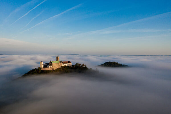 Wartburg bei Eisenach im Nebel