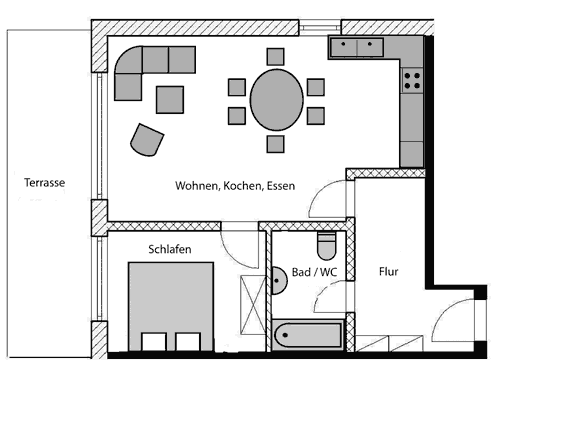 Grundriss Wohnung